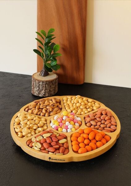 BAMBU PAPATYA 33CM DÖNER MEKANİZMALI ÇEREZLİK (0934)