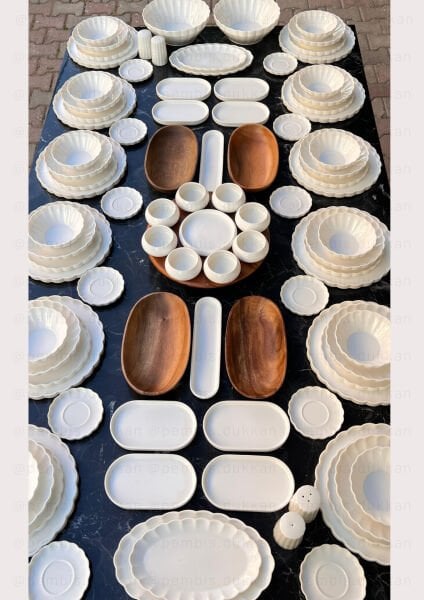 İSTİRİDYE 12 KİŞİLİK 94 PARÇA YEMEK & KAHVALTI TAKIMI