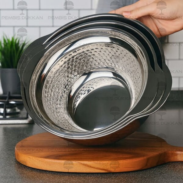 29 CM ÇELİK KULPLU KARIŞTIRMA&MİKSER KABI