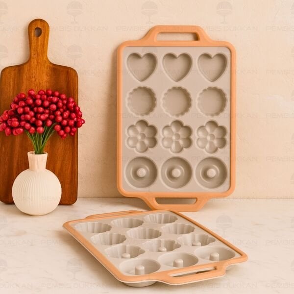 1 ADET PAVLOVA ŞEKİLLİ SİLİKON MUFFİN KALIBI (6095)