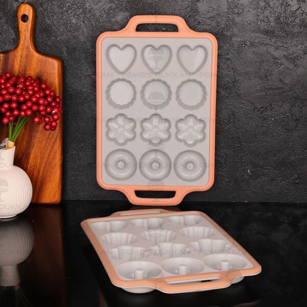 1 ADET PAVLOVA ŞEKİLLİ SİLİKON MUFFİN KALIBI (6095)