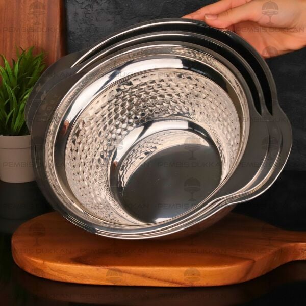 ASOS 25CM ÇELİK KARIŞTIRMA & MİKSER KABI (SZG357)