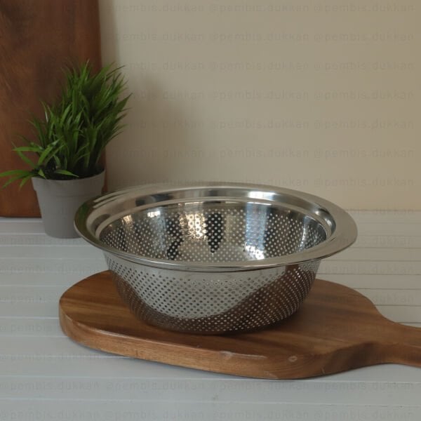 25 CM ÇELİK KULPLU SÜZGEÇ