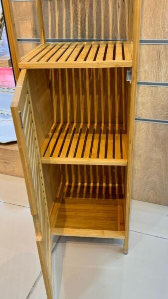Bambu Üstü 2 Raflı, Çok Amaçlı Bohem Dolap (5049)