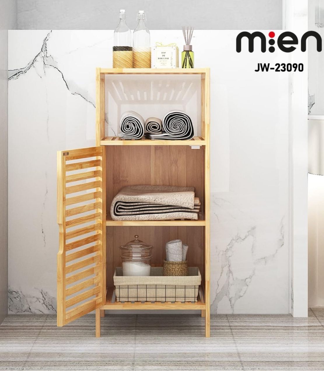 BAMBU RAFLI, ÇOK AMAÇLI BOHEM DOLAP (23090)