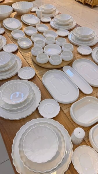 İSTİRİDYE 12 KİŞİLİK 95 PARÇA YEMEK & KAHVALTI TAKIMI KOMBİN