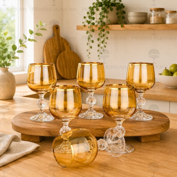 Bal Füme 6lı Kahve Yanı Kadeh