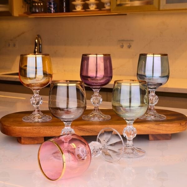 STERNA RENKLİ 6LI KAHVE YANI KADEH