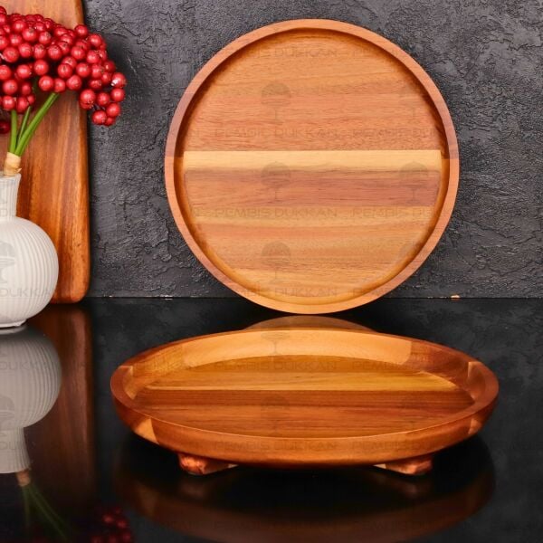 AKASYA 28CM AYAKLI YUVARLAK BÜYÜK SERVİS & SUNUM STAND (7B203)