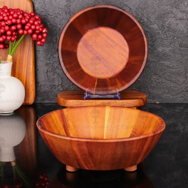 AKASYA 3 AYAKLI SALATA - MEZE SERVİS & MEYVELİK KASE (7B204)