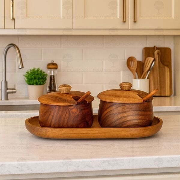 2Lİ AKASYA MELİA BAHARATLIK & REÇELLİK SET (7B135-7B109)