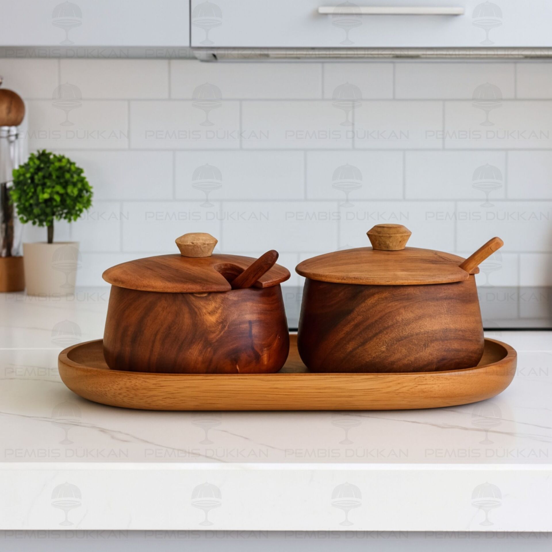 2Lİ AKASYA MELİA BAHARATLIK & REÇELLİK SET (7B135-7B109)