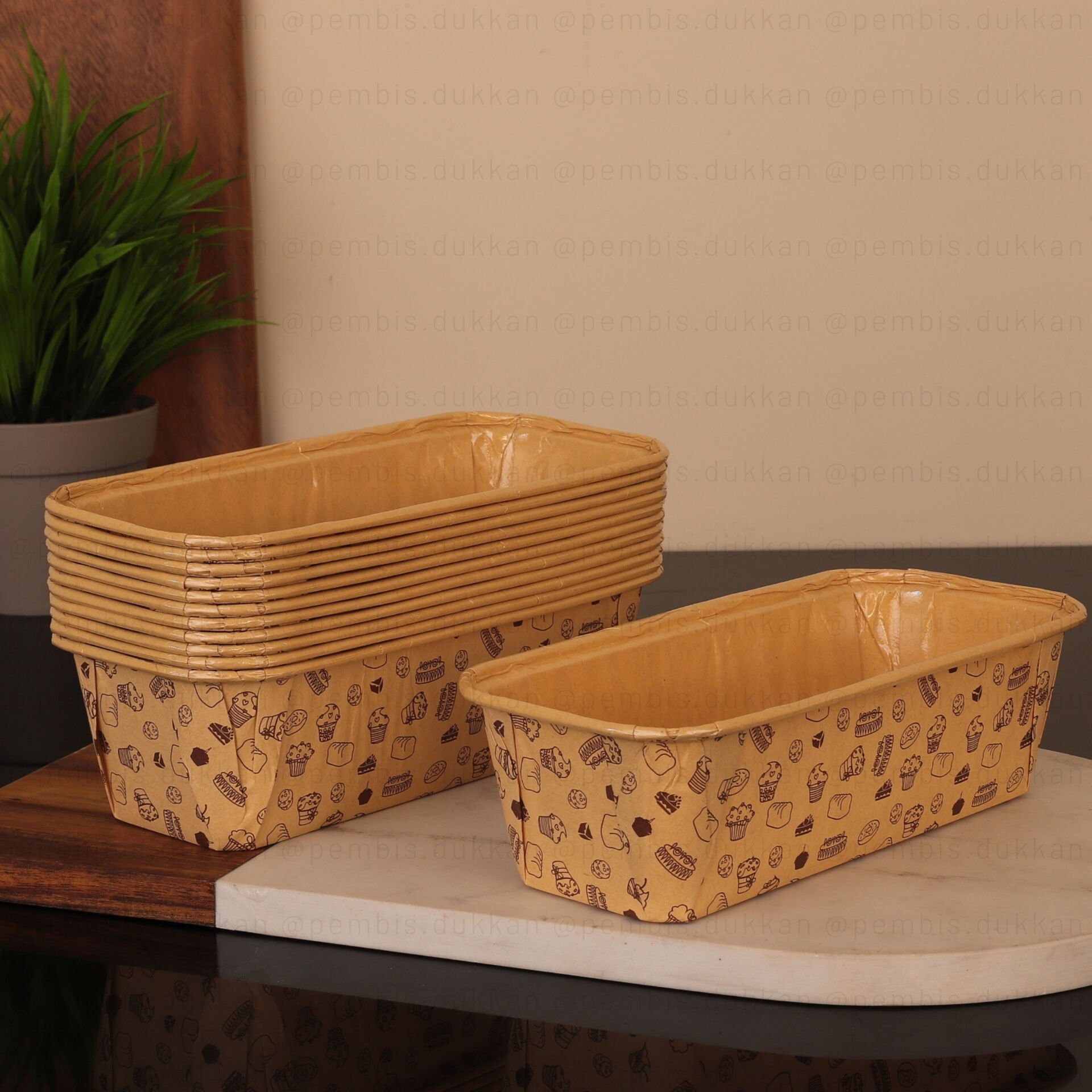 12Lİ BÜYÜK DİKDÖRTGEN CUPCAKE KALIBI (11059)