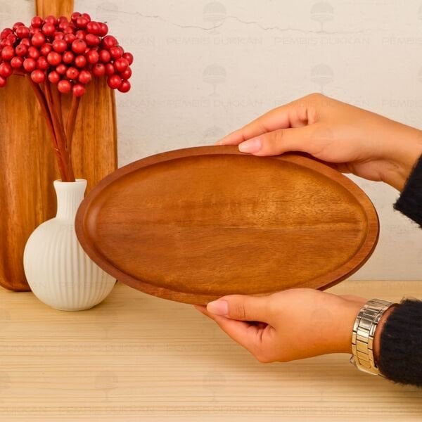 AKASYA OVAL BÜYÜK 28CM KAYIK KAHVALTILIK SERVİS (7B213)