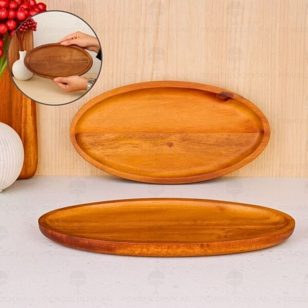 AKASYA OVAL BÜYÜK 28CM KAYIK KAHVALTILIK SERVİS (7B213)