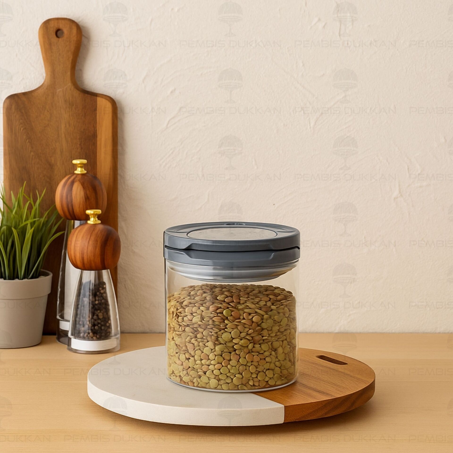 GRİ TESORA 850ML ERZAK KAVANOZU (NO:1)