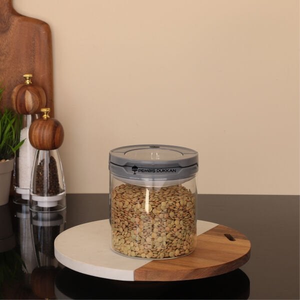 GRİ TESORA 850ML ERZAK KAVANOZU (NO:1)