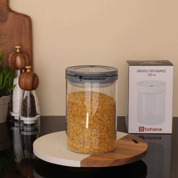 GRİ TESORA 1300ML ERZAK KAVANOZU (NO:2)