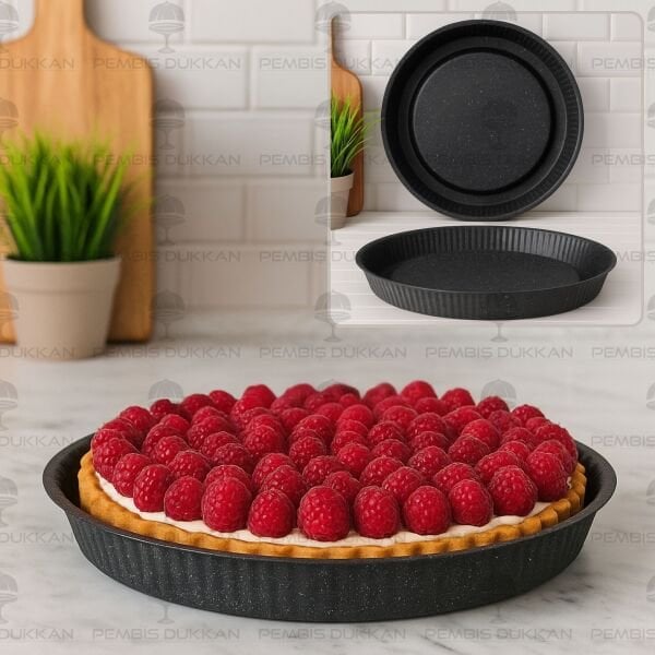 30 CM BRİONİ DİAMOND SİYAH TART & KEK KALIBI