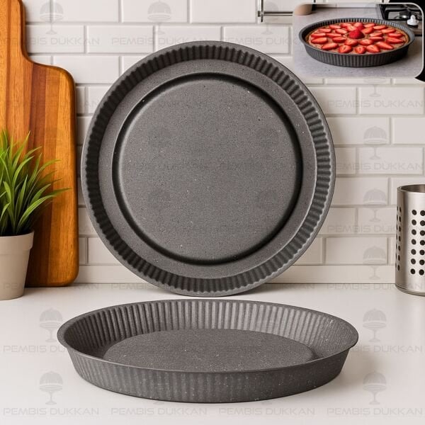 30 CM BRİONİ DİAMOND GRİ TART & KEK KALIBI