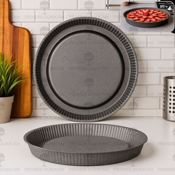 30 CM BRİONİ DİAMOND GRİ TART & KEK KALIBI