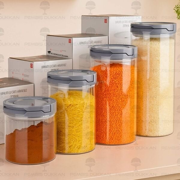 GRİ TESORA 1650ML ERZAK KAVANOZU (NO:3)