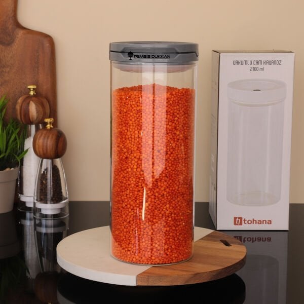 GRİ TESORA 2100ML ERZAK KAVANOZU (NO:4)