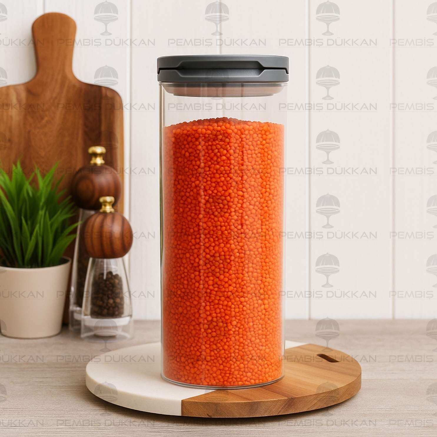 GRİ TESORA 2100ML ERZAK KAVANOZU (NO:4)