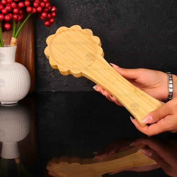 BAMBU ÇİÇEK KİRLİ KAŞIKLIK (7B118)