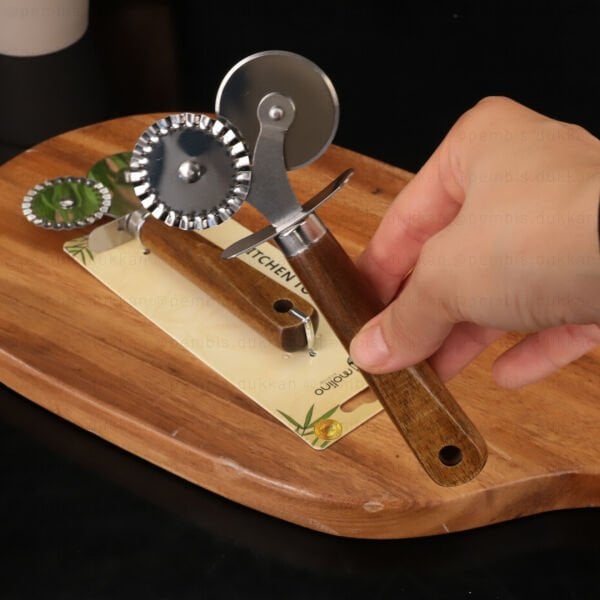 1 ADET AKASYA SAPLI 2'Lİ PİZZA KESİCİ (10970)