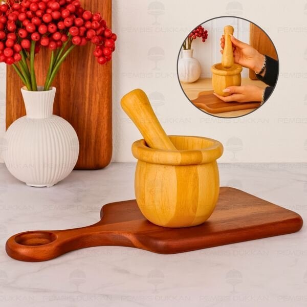 BAMBU MİNİMAL HAVAN (7B231)