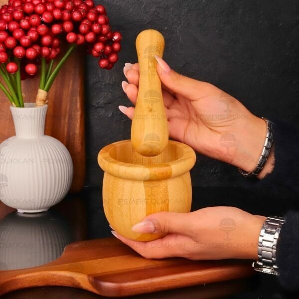 BAMBU MİNİMAL HAVAN (7B231)