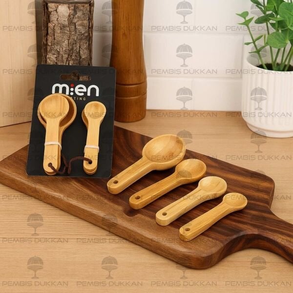 4LÜ BAMBU ÖLÇEK , ÖLÇÜ KAŞIĞI