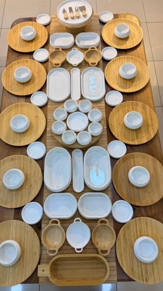 63 PARÇA BAMBU PORSELEN 5 ÇAYI & KAHVALTI SET (KİŞİ ADEDİNİ SEÇİNİZ)