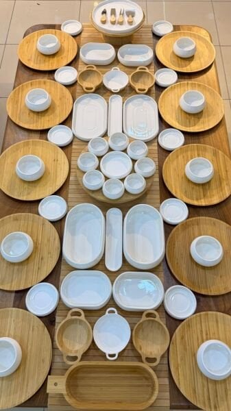 63 PARÇA BAMBU PORSELEN 5 ÇAYI & KAHVALTI SET (KİŞİ ADEDİNİ SEÇİNİZ)