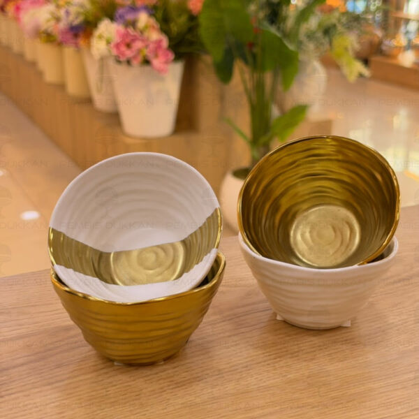 Ligne Dor 4lü Gold-Beyaz Kase 141049