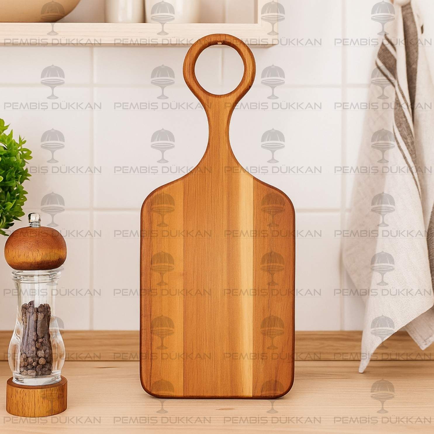 AKASYA KULPLU PEYNİR TABAĞI & TEZGAH ARKASI PANO (7B63)