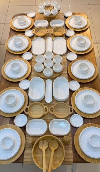 77 PARÇA BAMBU PORSELEN 5 ÇAYI & KAHVALTI SET (KİŞİ ADEDİNİ SEÇİNİZ)