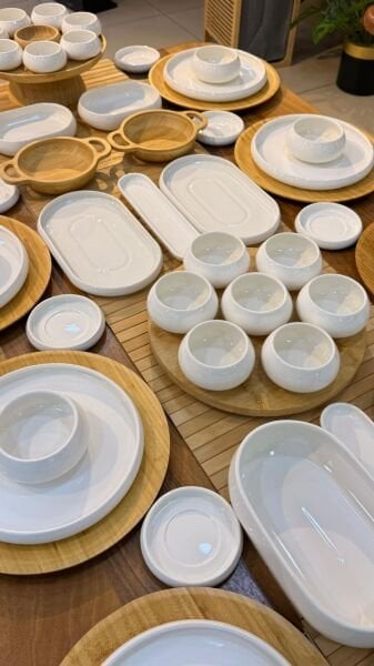 77 PARÇA BAMBU PORSELEN 5 ÇAYI & KAHVALTI SET (KİŞİ ADEDİNİ SEÇİNİZ)