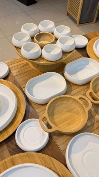 77 PARÇA BAMBU PORSELEN 5 ÇAYI & KAHVALTI SET (KİŞİ ADEDİNİ SEÇİNİZ)