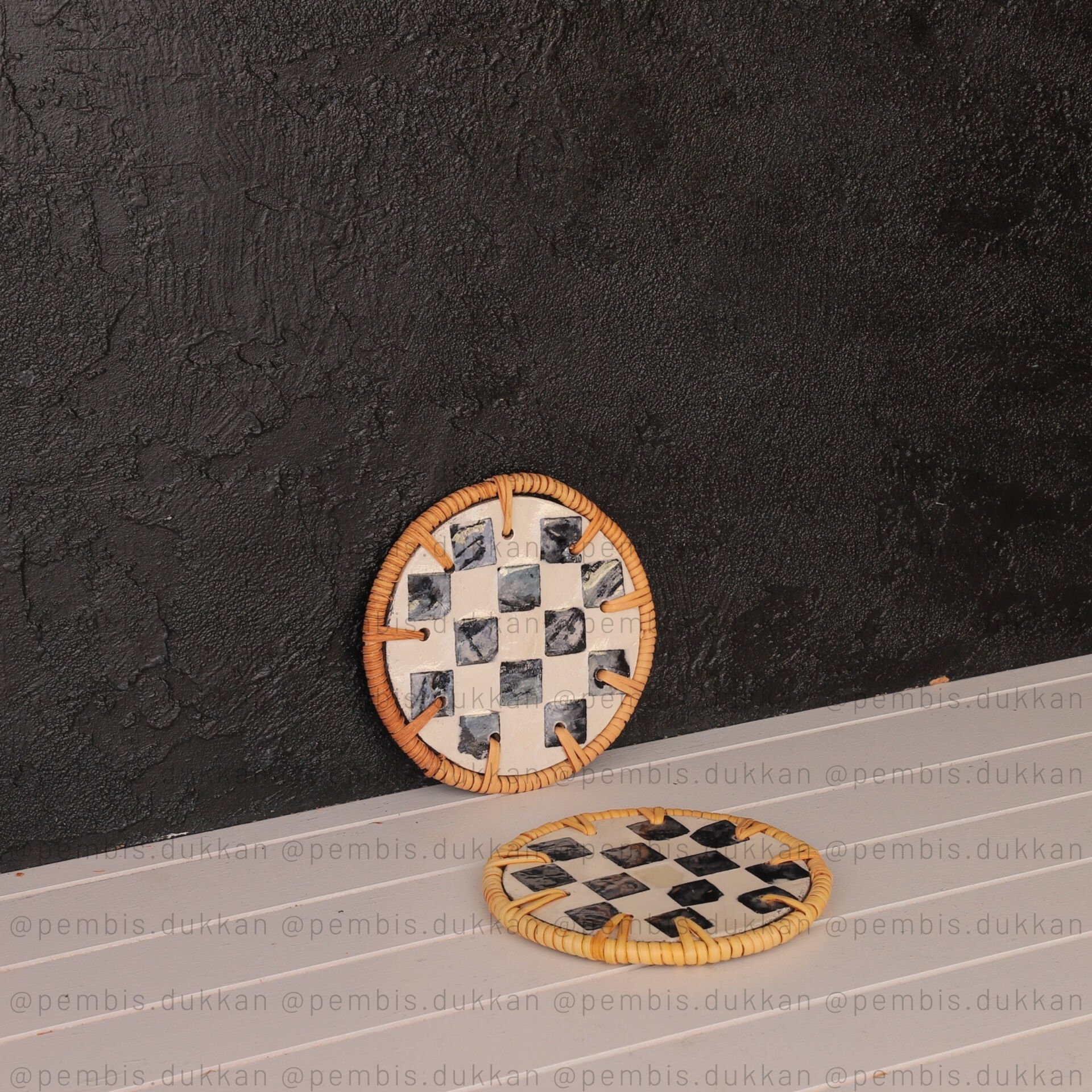 1 ADET 10 CM DAMA BARDAK ALTLIĞI 1464