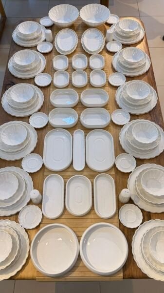 İSTİRİDYE 12 KİŞİLİK 88 PARÇA YEMEK & KAHVALTI TAKIMI