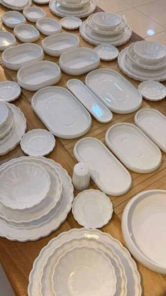 İSTİRİDYE 12 KİŞİLİK 88 PARÇA YEMEK & KAHVALTI TAKIMI