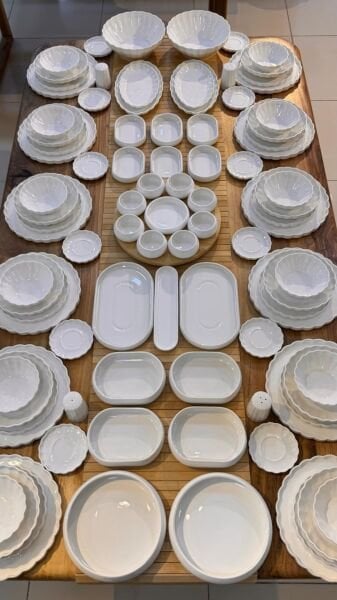 İSTİRİDYE 12 KİŞİLİK 95 PARÇA YEMEK & KAHVALTI TAKIMI