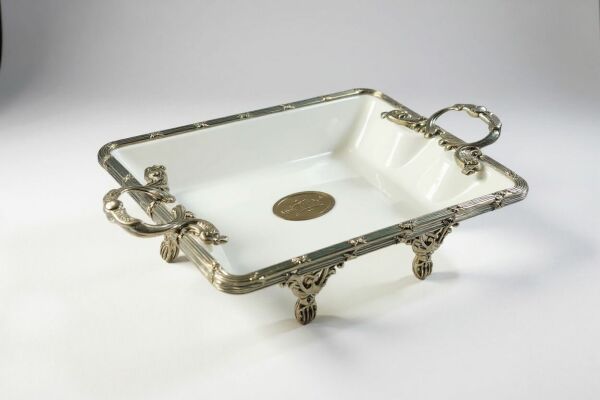 CLASSY DİKD.DERİN SUNUM TABAK ANTİK 20*36*10CM (YNG 013)