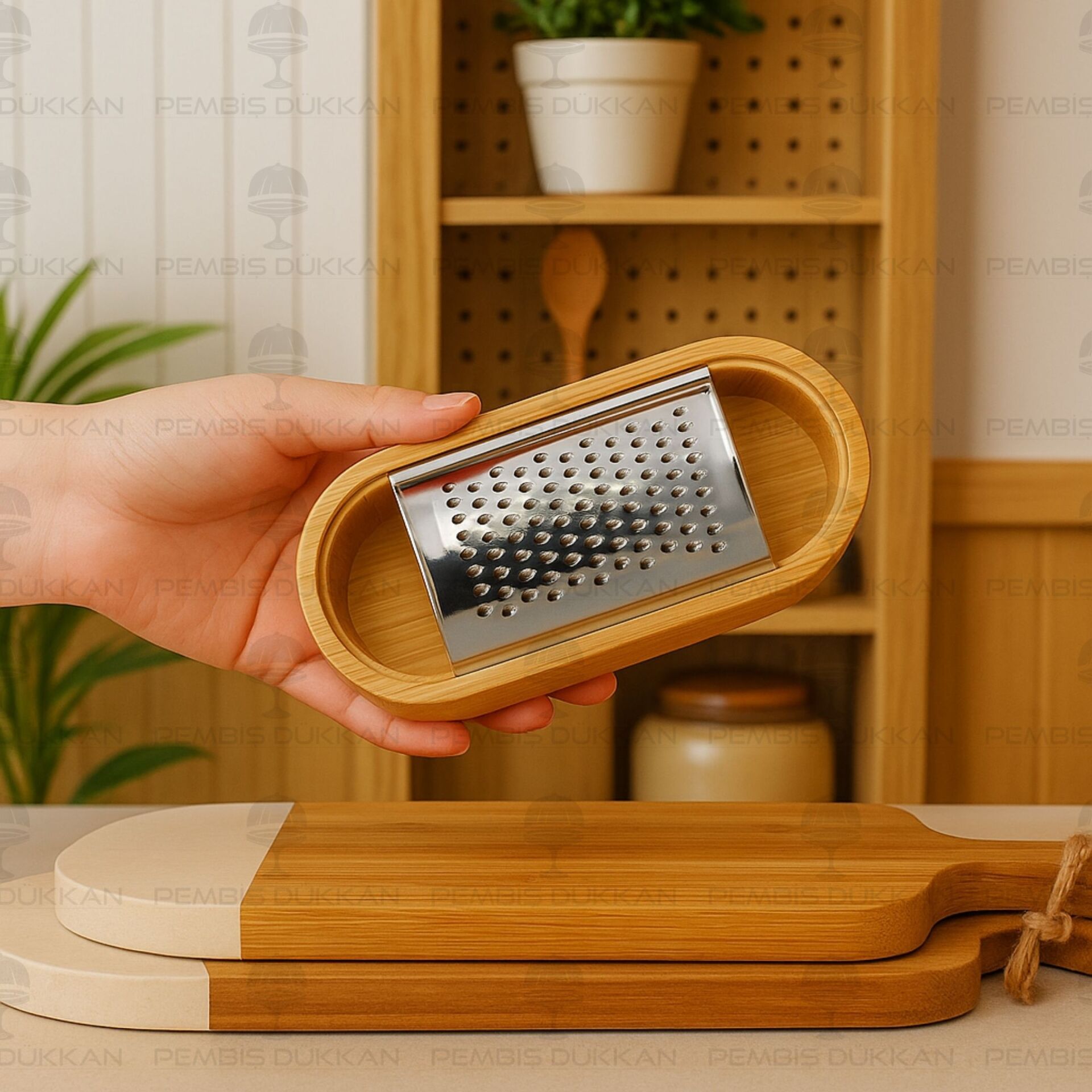 BAMBU HAZNELİ KÜÇÜK EL RENDESİ (7B23)