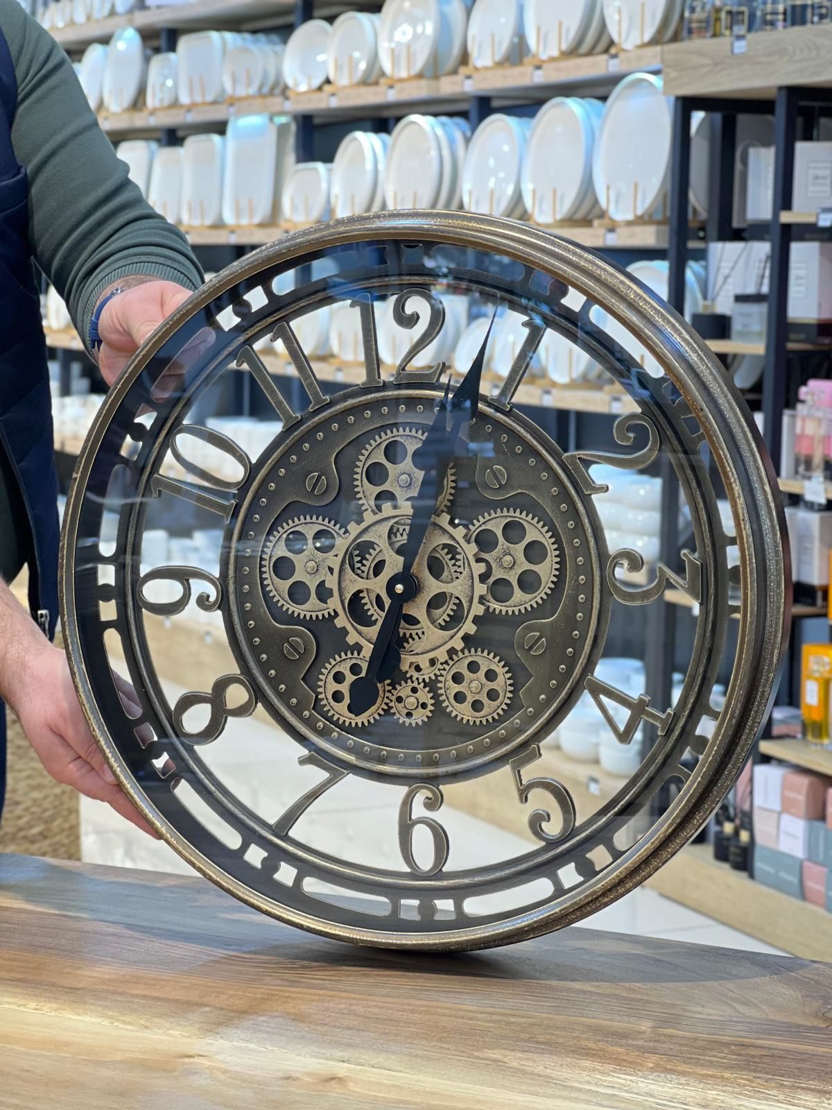 ÇARKLI DUVAR SAATİ 51 CM 4397