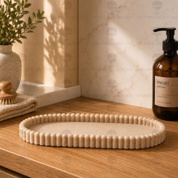 Fuga Polyresın Oval Stand (56604)