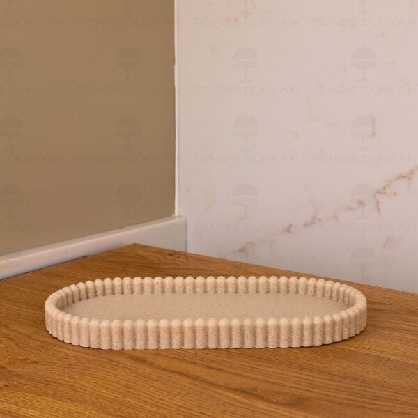 Fuga Polyresın Oval Stand (56604)