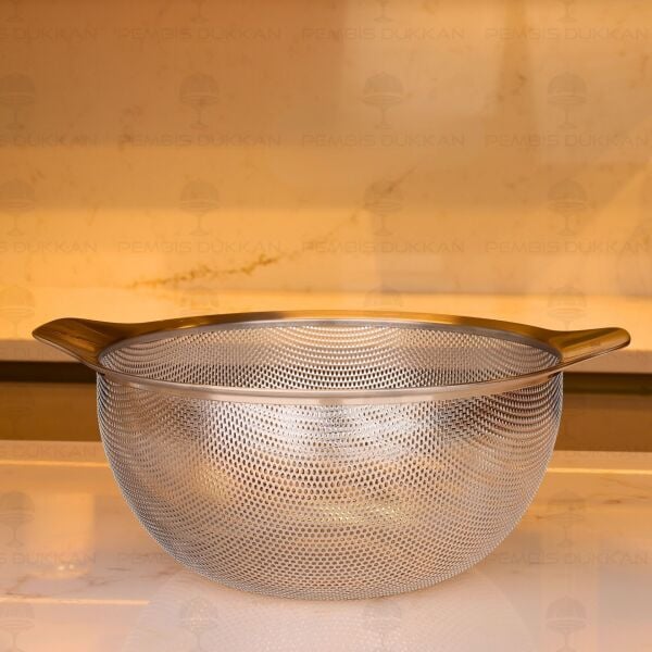 Gastro Kulplu 26 cm 18/10 Paslanmaz Çelik Süzgeç (SUZ-03)